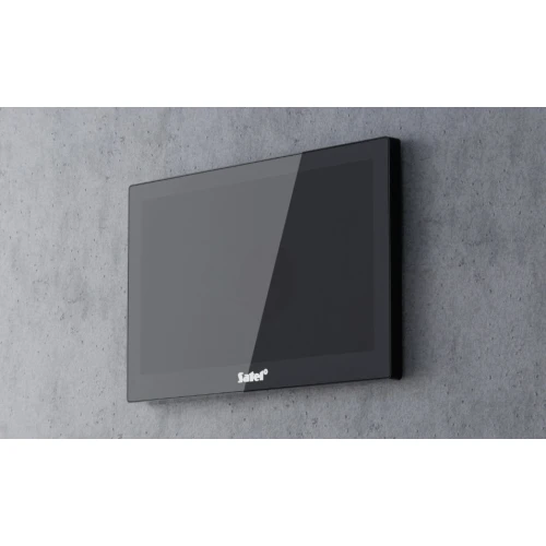 10–calowy manipulator graficzny SATEL INT-TSH210 w kolorze białym, do obsługi systemu alarmowego