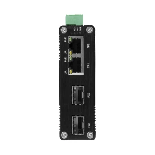 2 portos ipari PoE switch DIN sínre BCS-ISP02G-2SFP