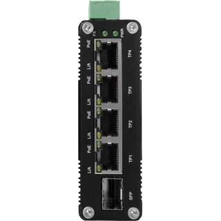4 portos ipari PoE switch DIN sínre BCS-ISP04G-1SFP