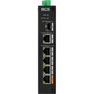 5 portos kezelhetetlen switch (PoE) BCS-L-SP0401G-1SFP(2)