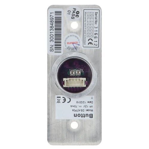 Érintés nélküli ajtónyitó gomb DS-K7P04 Hikvision