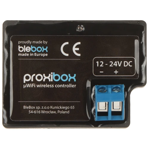 Okos közelítési művelet indító PROXIBOX/BLEBOX Wi-Fi, 12... 24V DC