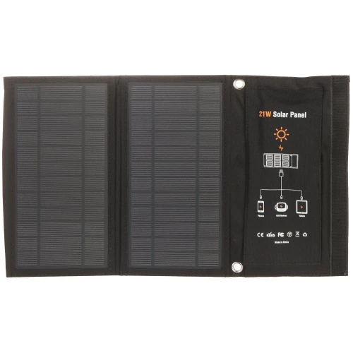 Hordozható napelem panel travel-SOLAR/21W-USB ÖSSZECSUKHATÓ VOLT Lengyelország