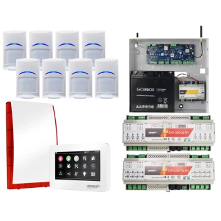 Ropam NeoGSM-IP-64 riasztórendszer, Fehér, 8x Mozgásérzékelő, Redőnyvezérlés, Világításvezérlés, GSM értesítés, Wifi
