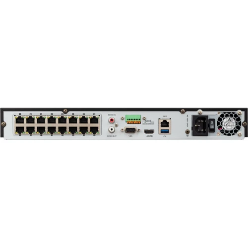 BCS-V-NVR1602-4K-16P IP hálózati digitális rögzítő 16 csatornával PoE switch-szel a BCS View-tól