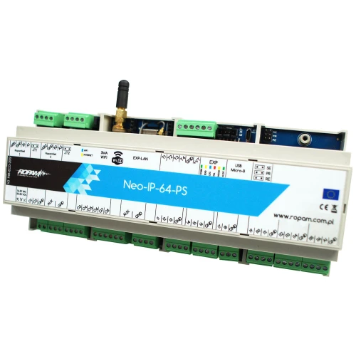 Ropam Neo-IP-64-PS-D12M Wi-Fi riasztóközpont DIN házban