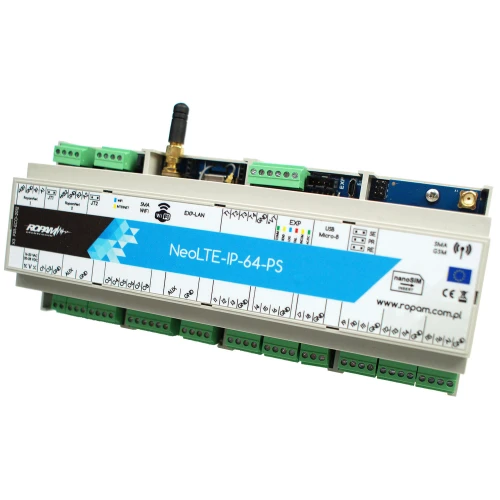 Ropam NeoLTE-IP-64-PS-D12M LTE + WiFi DIN háziasító riasztóközpont