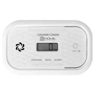 Czujnik czadu EL HOME CD-18A2v2300/B - certyfikat CNBOP-PiB, wyrób budowlany, DC 3V (2x LR6), LCD