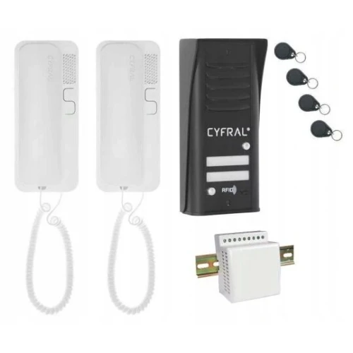 CYFRAL COSMO 2-lakásos kaputelefon szett