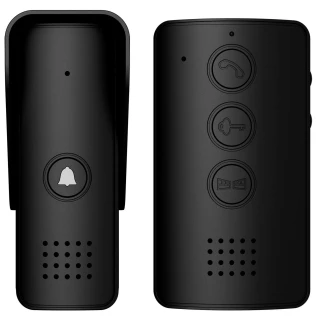 EURA ADP-09A3 kaputelefon - fekete, hangszórós, 2 bejárat kezelése