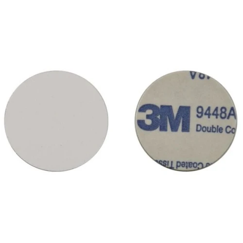 ST-31M25 RFID lemez 13,56MHz, eredeti Ntag213, 144B mem., NFC, ID 7B, számozás nélkül, fémre, átm. 25 mm