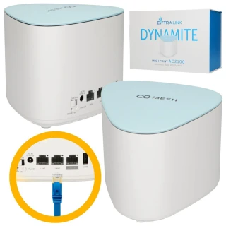 Extralink Dynamite C21 | Mesh hálózat bővítő modul | AC2100, MU-MIMO, Otthoni Mesh WiFi Rendszer