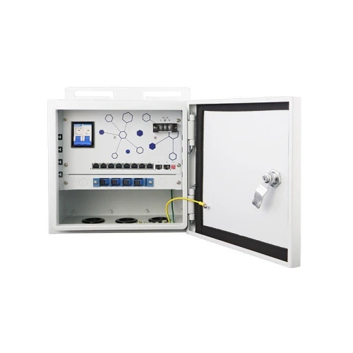 Extralink Atlas | Kültéri PoE switch | 8x RJ45 1000Mb/s PoE, 2x SFP, 120W, aktív hűtés