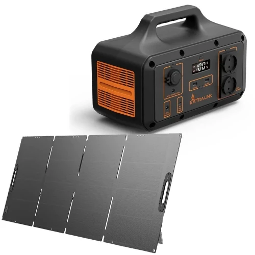 Extralink EPS-120W | Összecsukható napelem | Power Station, tápegységhez