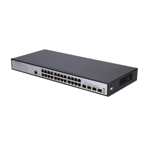 Extralink Hypnos | Switch | 24x RJ45 1000Mb/s, 4x SFP+, L3, kezelhető