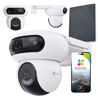 EZVIZ HB90/SP Dual IP Wi-Fi forgatható kamera, AI, Érzékelés, Hang, Napelem panel