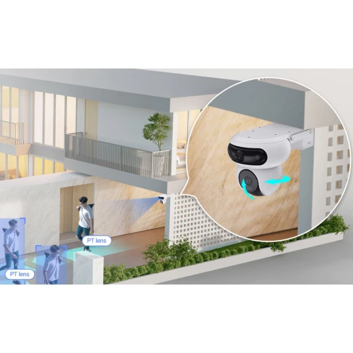 EZVIZ HB90/SP Dual IP Wi-Fi forgatható kamera, AI, Érzékelés, Hang, Napelem panel