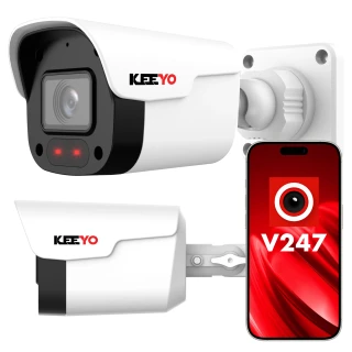 IP csőkamera 4Mpx IR 25m KEEYO LV-V-IP4M25TF-B Audio AI