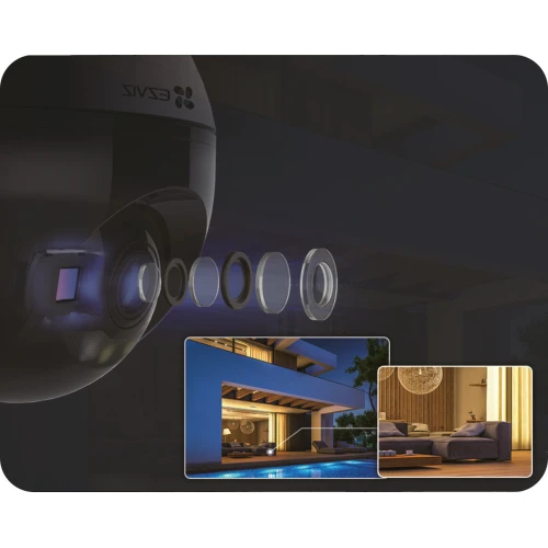 Vezeték nélküli forgatható kamera EZVIZ C8W 2K+ WiFi IP