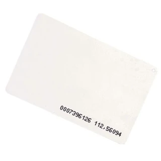 EMC-02 125kHz 0,8mm RFID kártya számmal (8H10D+W24A) fehér laminált