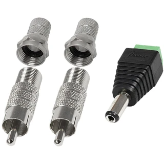 Mikrofon és hangrögzítő összekötéséhez szükséges CINCH audio csatlakozó dugók készlete