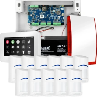 Ropam NeoGSM-IP riasztókészlet 11 x Bosch érzékelővel, TPR-4WS érintőpanel Wifi GSM