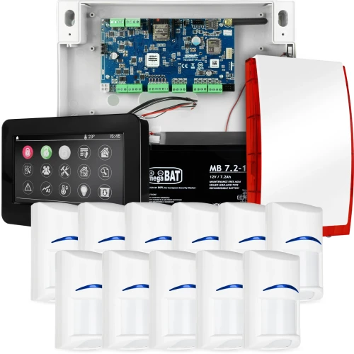 Ropam NeoGSM-IP riasztókészlet 11 x Bosch érzékelővel, TPR-4BS érintőpanel manipulátorral, Wifi GSM