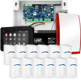 NeoGSM-IP riasztórendszer, Fekete, 12x érzékelő, GSM értesítés, Wifi