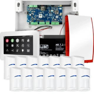 NeoGSM-IP riasztórendszer, Fehér, 14x érzékelő, GSM értesítés, Wifi