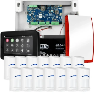 NeoGSM-IP riasztórendszer, Fekete, 14x érzékelő, GSM értesítés, Wifi