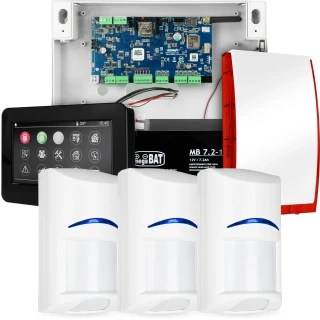 NeoGSM-IP riasztórendszer, Fekete, 3x érzékelő, GSM értesítés, Wifi