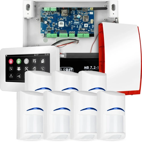 NeoGSM-IP riasztórendszer, Fehér, 7x érzékelő, GSM értesítés, Wifi