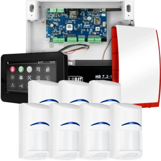 NeoGSM-IP riasztórendszer, Fekete, 7x érzékelő, GSM értesítés, Wifi