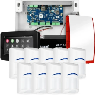 Ropam NeoGSM-IP riasztókészlet 9 x Bosch érzékelő, érintőkezelő TPR-4BS Wifi GSM