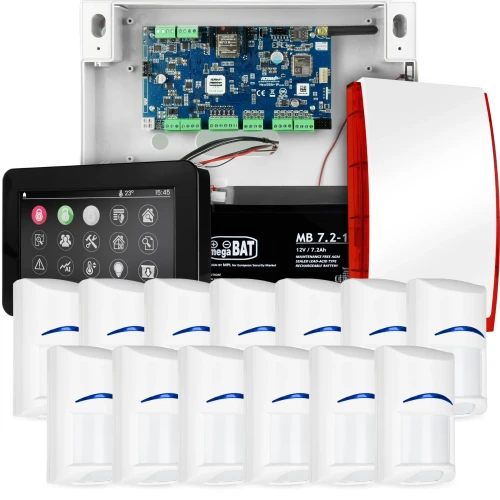 Komplett riasztórendszer NEOLTE-IP, 13x BOSCH érzékelő, TPR-4BS-P, GSM WiFi