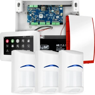 Teljes NEOLTE-IP riasztórendszer, 3x BOSCH érzékelő, TPR-4WS-P, GSM WiFi