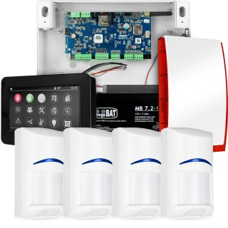Komplett NEOLTE-IP riasztórendszer, 4x BOSCH érzékelő, TPR-4BS-P, GSM WiFi