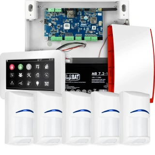 Teljes riasztórendszer NEOLTE-IP, 5x BOSCH érzékelő, TPR-4WS-P, GSM WiFi