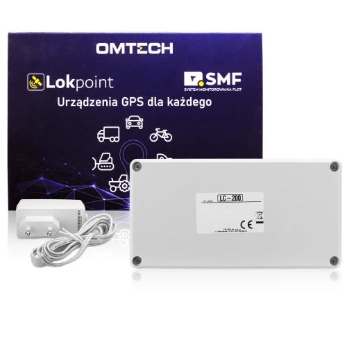 OMTECH LC-230 M-XT GPS nyomkövető, 40000 mAh, Lokpoint, mágnesek, töltő, PrePaid kártya