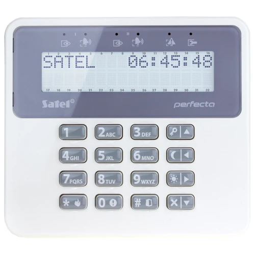 Satel Perfecta 16-WRL vezeték nélküli riasztó, 6x érzékelő, LCD, alkalmazás, GSM értesítés