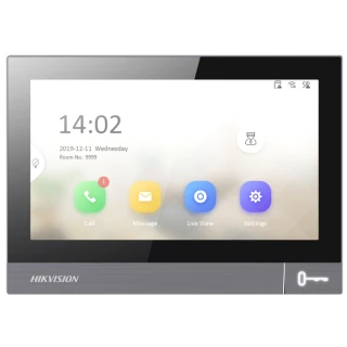 Hikvision DS-KH8381-WTE1 videókaputelefon monitor, érintőképernyő, LCD IPS, WiFi, PoE, SD foglalat