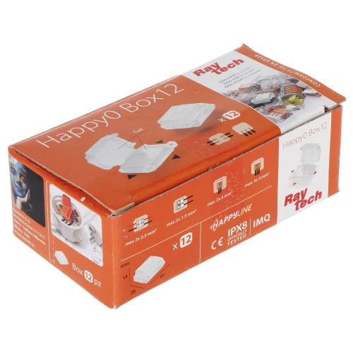 GELBOX HAPPY-0-BOX12 IP68 RayTech csatlakozó doboz
