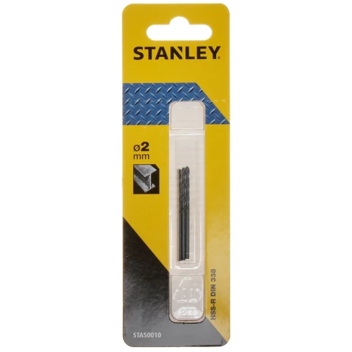 Stanley st-sta50010 2 mm fémfúró, 3 darabos csomagolás.