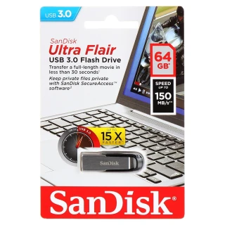 FD-64/ULTRAFLAIR-SANDISK 64GB USB 3.0 SANDISK Pendrive