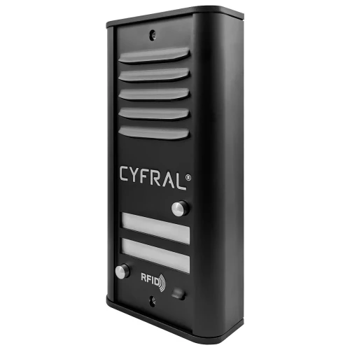 CYFRAL 2-lakásos COSMO R2 fekete analóg panel