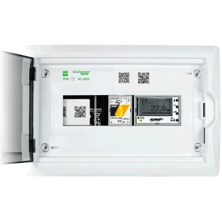 MultiGSM-LCD-HMI-D4M-2 panel DIN sínre szerelhető házban