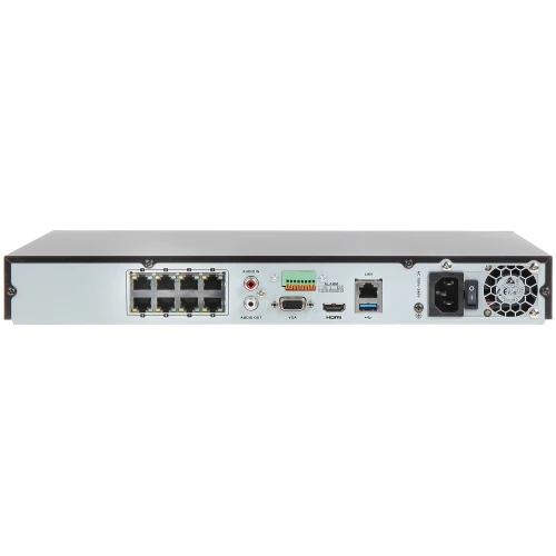 IP rögzítő DS-7608NI-K2/8P 8 csatorna 8-portos POE switch Hikvision