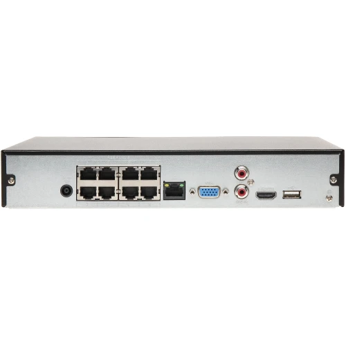 IP rögzítő NVR4108HS-8P-4KS2/L 8 csatorna + 8-portos POE switch DAHUA