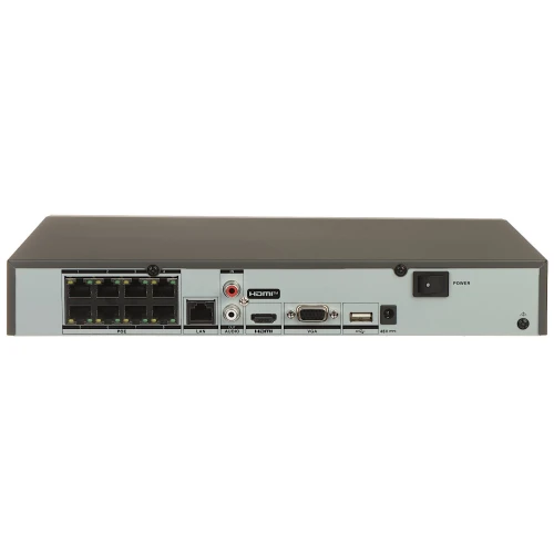 IP rögzítő DS-7608NXI-K1/8P 8 csatorna, 8 PoE ACUSENSE Hikvision