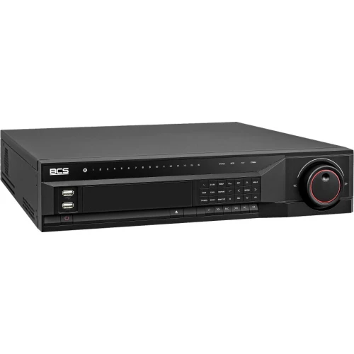 BCS-L-NVR3208-A-4K 32 csatornás IP rögzítő, 8 lemezes, 32Mpx, HDMI, 4K, BCS LINE
